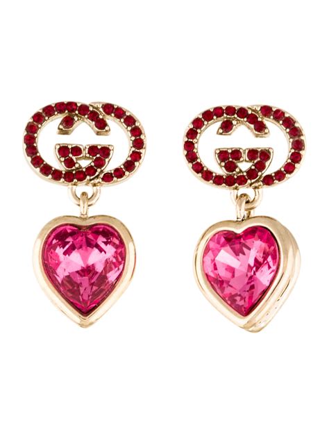 gucci gold heart earrings